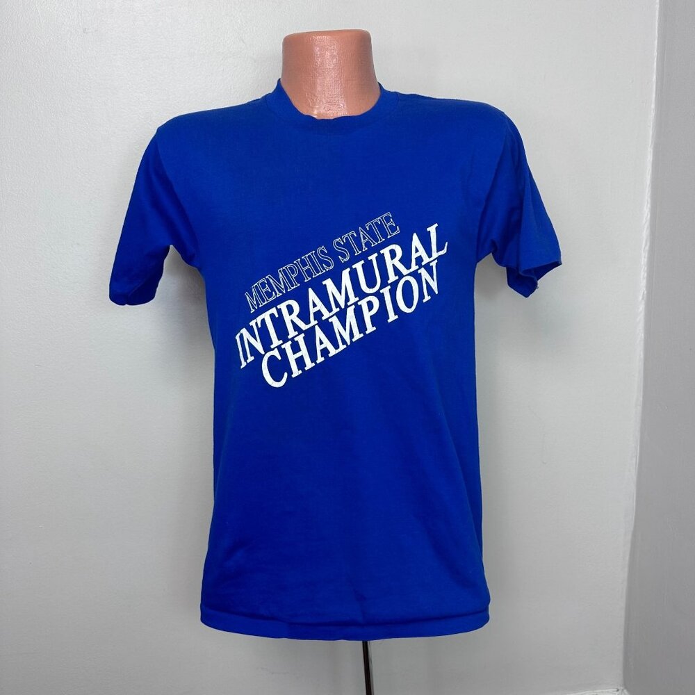 Vintage 1980s Memphis State University Intramural Champion T-Shirt, Healthknit S